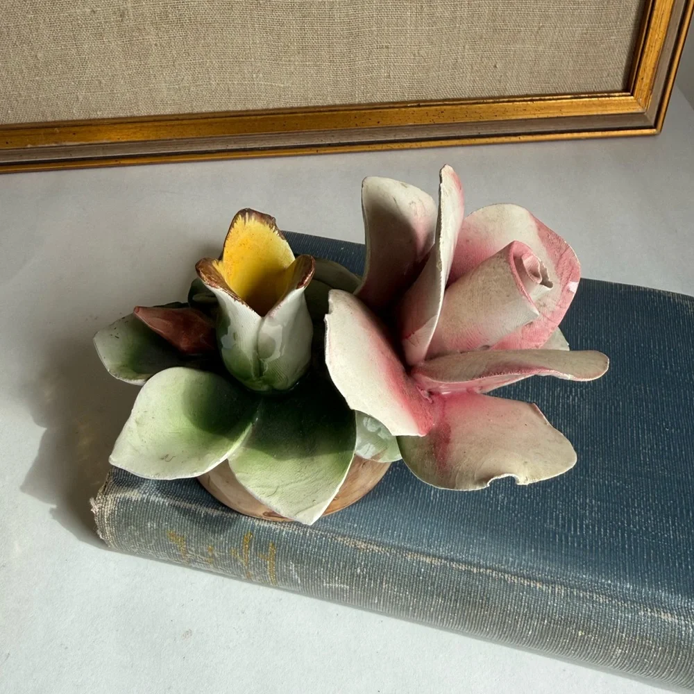 Italian porcelain rose